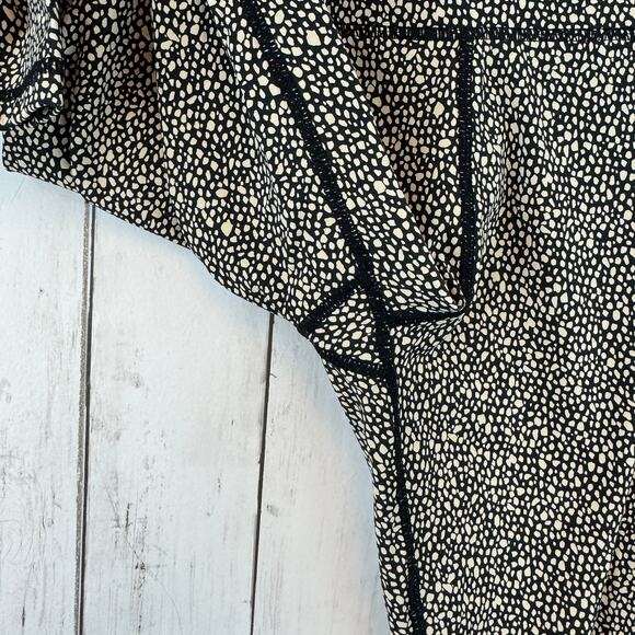 Varley Black Mixed Pebble Print Luna High Rise 7/8 Legging Size Large - Picture 8 of 16